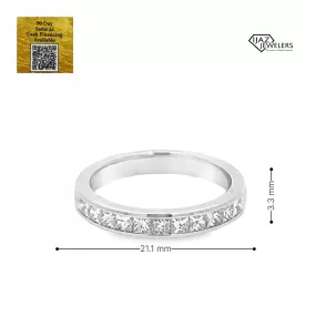 14K White Gold 0.75 CTW Diamond Band