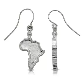 Better Jewelry Map of Africa earrings .925 Sterling Silver