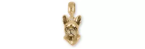 Boston Terrier Jewelry 14k Yellow Gold Handmade Boston Terrier Charm Slide This Charm Will Fit A Pandora® Slide Bracelet BT52X-PNSG