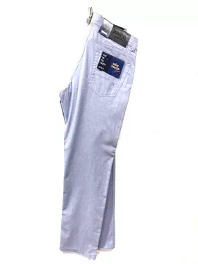 BRUHL YORK Lightweight Cotton Trousers/Powder Blue - SS23 SALE