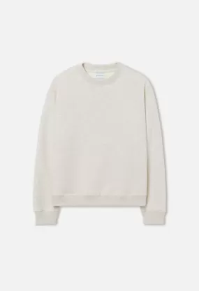 Cashmere Fleece Crew / Heather Ash