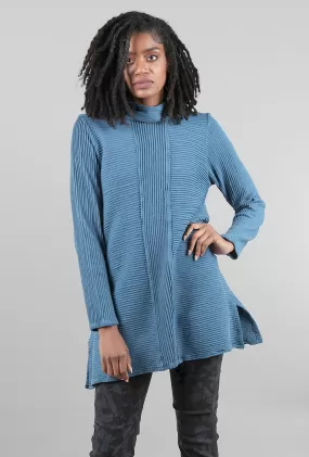 Cotton Pintuck Tunic, Teal