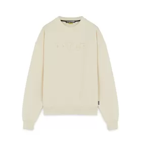 IUTER GUIPURE CREWNECK DUSTY WHITE