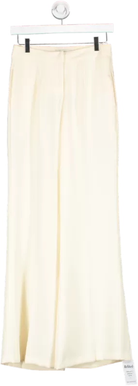 IVAN YOUNG Cream Wide Leg Trousers UK 8