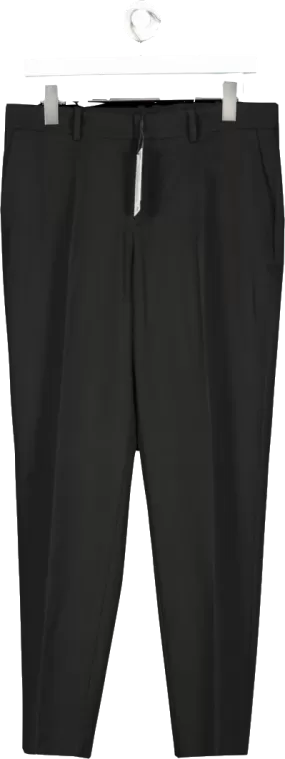 MANGO Black Straight Suit Trousers BNWT UK 10