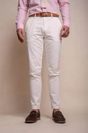 Mario Ecru Trousers