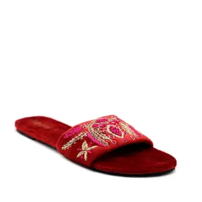 Maroon Ethnic Slipper 035315