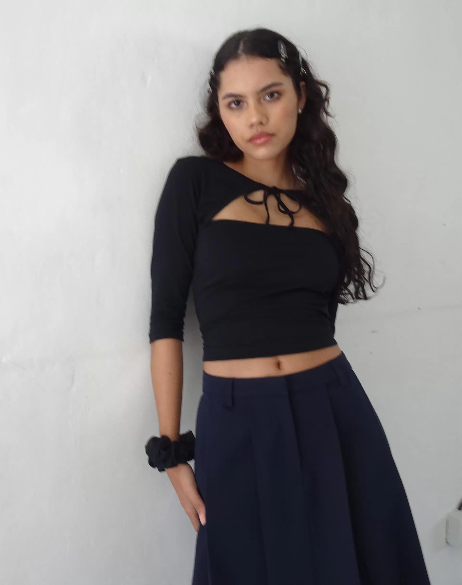 Neha Crop Top in Black