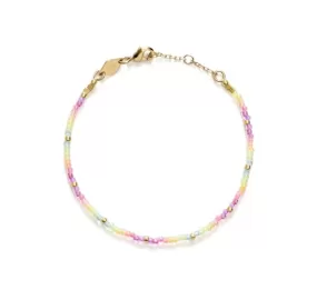 Neon Rainbow Bracelet, Gold