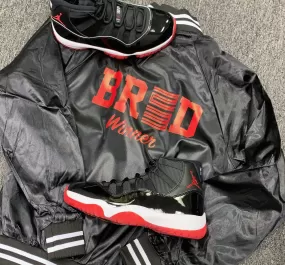 Retro 11 Bred Logo Satin Jacket