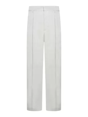 Silk and cotton trousers