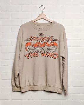 The Who Cowboys Rock Sand Thrifted Sweatshirt