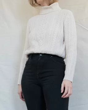 Vintage Cable Knit Reworked Sweater (XS/S)